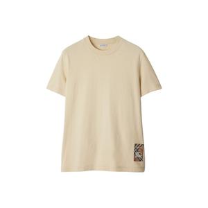 Футболка Check Label Burberry, Nutmeg