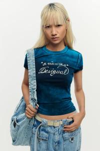 Футболка Desigual с бархатным принтом