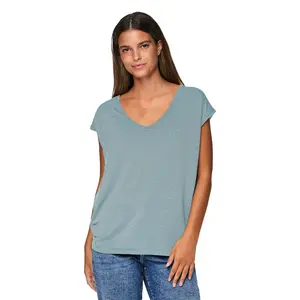 Футболка с коротким рукавом Pieces Billo Lurex Stripes, синий