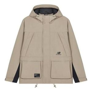 Куртка fw22 ветрозащитная куртка с капюшоном New Balance, бежевый