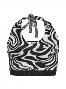 Топ myMo Cropp, цвет wollweiss schwarz