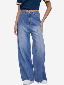 Джинсы с широкими штанинами Cupshe, Blue Denim