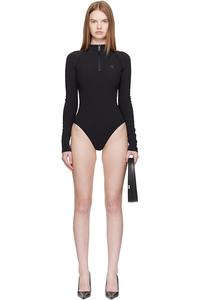 Боди из евроджерси Coperni, черный