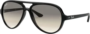 Солнцезащитные очки Ray-Ban RB4125 Cats 5000 Aviator, Black/Clear Gradient Grey