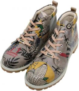 Мужские ботинки DOGO на щиколотку - повседневные ботинки из веганской кожи с уникальным дизайном, Fragile