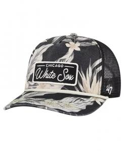 Мужская черная регулируемая кепка Chicago White Sox Tropicalia Trucker Hitch '47 Brand, черный