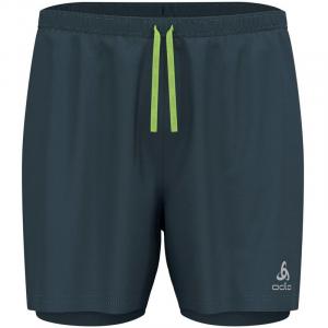 Шорты 2-в-1, 5 дюймов Odlo, цвет dark slate