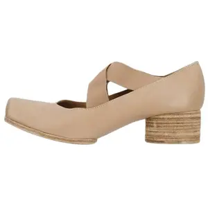 UMA WANG Женские туфли на платформе с массивным каблуком 4 см бежевые