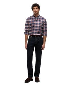 Хлопковая рубашка свободного кроя в клетку «Оксфорд»