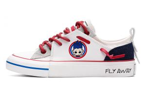 Скользоустойчивые, износостойкие, дышащие низкие кеды Unisex White Red Feiyue