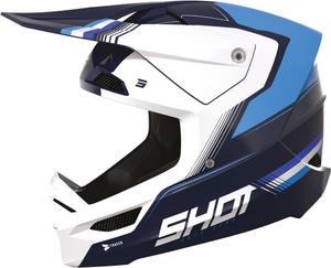 Мотокроссовый шлем Shot race tracer, Blue/Black/White