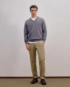 Мужские спортивные брюки из хлопка с эластаном, обычного кроя Dustin, песочный