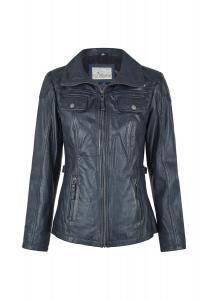 СЕМЕРЛЕ кожаная куртка 7eleven, темно-синий