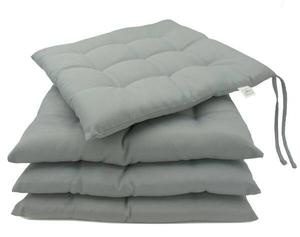 Подушка для стульев Zollner 00000053 4 шт, 40x3x40 см цвет steingrau