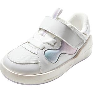 Легкие амортизирующие сбалансированные низкие кроссовки для малышей GINOBLE, белый/фиолетовый