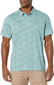 Мужская поло Thistletown Ridge, Columbia, Sp21, Stone Blue, Makin Tracks Print