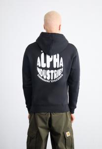 Толстовка Alpha Industries LOGO HOODY, Black