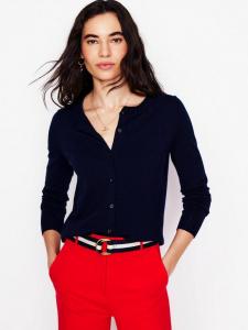 Кардиган с круглым вырезом emilia Boden, темно-синий