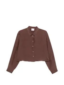 Рубашка на пуговицах Alysi, коричневый