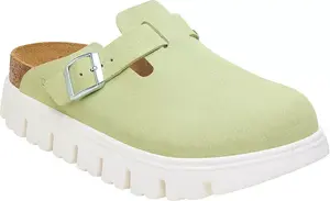 Женские массивные бостонские сабо Papillio от Birkenstock, цвет Lime