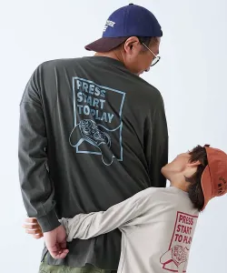 Футболка с длинными рукавами и ребристыми манжетами из 100% хлопка с принтом «Дьявольская лаборатория», для взрослых и мальчиков, коллекция весна-лето 2026 Devirock, цвет 006-Game-Sumikuro