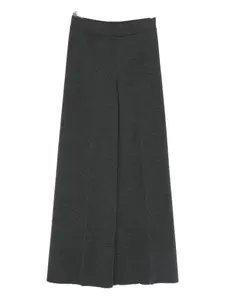 Шерстяные брюки широкого кроя Gran Sasso, серый