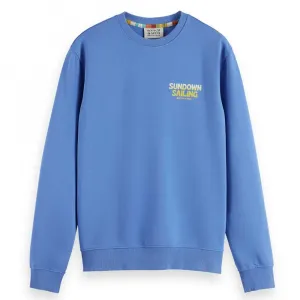 Толстовка Scotch & Soda Front Back Boating Artwork, синий