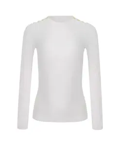 Стильный вязаный свитер для женщин Elisabetta Franchi, белый