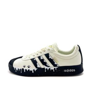 Кроссовки для скейтбординга VL Court 2.0 унисекс с низким верхом, черные Adidas, Beige White Black