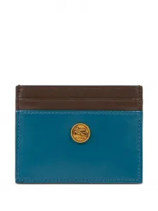 Кардхолдер с декором Pegaso ETRO, синий