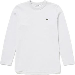 Мужская классическая футболка с длинным рукавом и объемным пике от LACOSTE (Официальная версия), серый