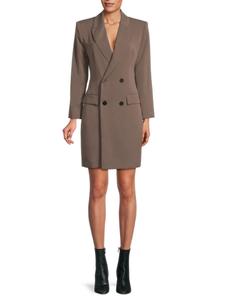 Двубортное мини-платье Jax Slim Fit Area Stars, серый