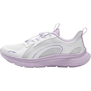LINING YOUNG Беговые противоскользящие износостойкие низкие кроссовки White Purple Kids'