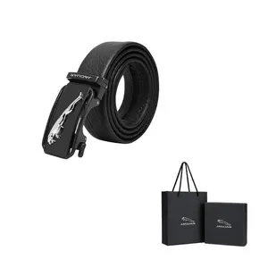 JAGUAR Кожаный ремень мужской, Black