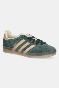 Замшевые кроссовки Gazelle Indoor Adidas Originals, зеленый