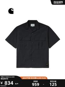 Рубашка мужская Carhartt WIP в стиле милитари, черный