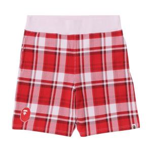 Спортивные шорты BAPE Check Gift Sweatshorts, Red