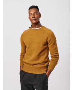 Мужской свитер Prestwick Shetland с круглым вырезом Aubin, Dark gold