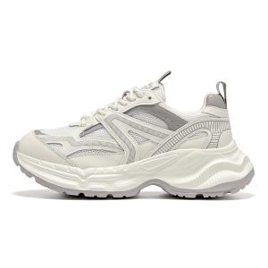 Женские низкие массивные кроссовки greige Spider King, Greige