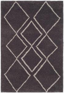 Ковер SAFAVIEH, 61 x 92 см, Soho Collection Ivory / Dark Grey SOH340A ручной работы из премиальной шерсти и вискозы