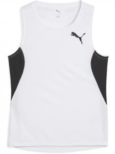 Спортивная футболка "W CROSS THE LINE SingleT 3.0" белого цвета Puma