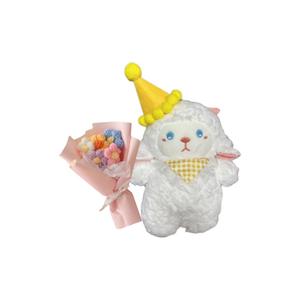 Плюшевая кукла милый козленок высота 25см Click