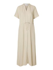 Платье-рубашка SELECTED SLFVIVA-DAMINA, кремовый