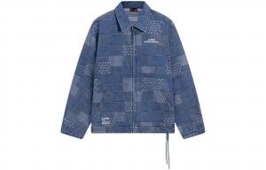 Мужская джинсовая куртка LiNing, небесно-голубая