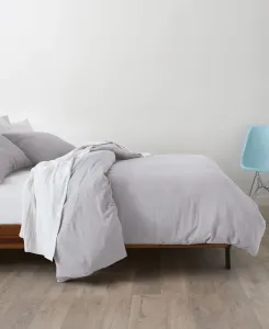 Комплект постельного белья из 8 предметов: одеяло из микрофибры с тройной обработкой ворсом, размер King Ella Jayne, серебряный