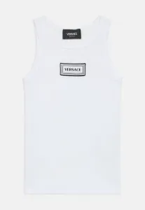 Футболка унисекс с логотипом tank Versace, Bianco/Nero