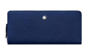MONTBLANC Кожаный чехол для телефона мужской полуночно-синий