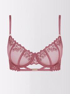 Бюстгальтер-балконет DOUVOS CONTOUR BESTICKTER BH, фиолетовый