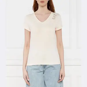 Облегающая футболка Ea7, экрю