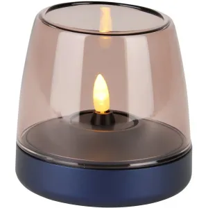 Фонарь для свечи Dekolicht Glow 10 из качественного алюминия, дизайнерский подсвечник Kooduu, темно-синий